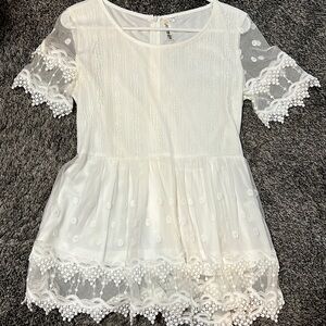 Journey Five White Peplum